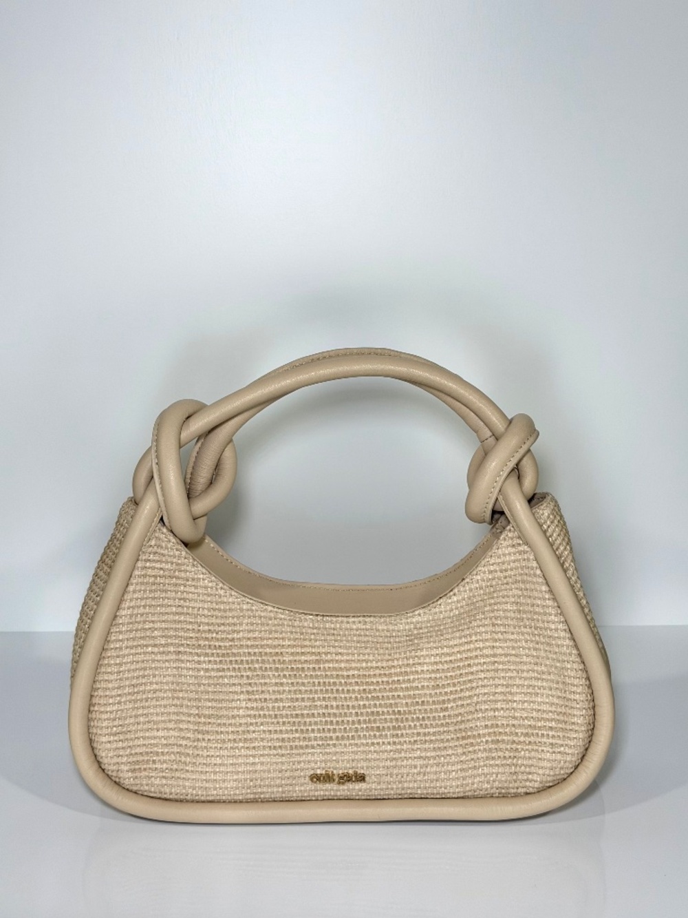 Cult Gaia Brisa Woven Shoulder Bag – Natural Neutral